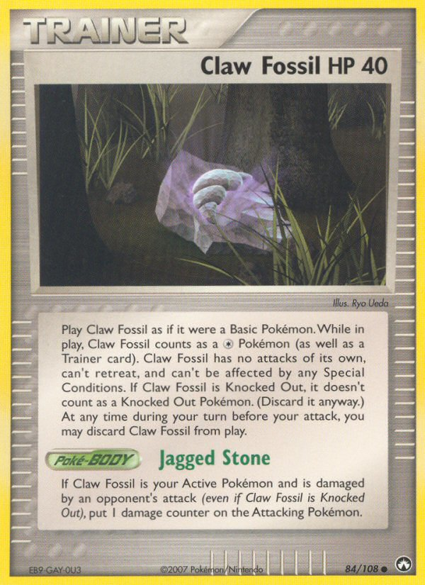 Claw Fossil 84/108 Power Keepers