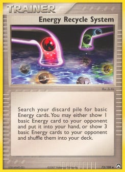 Energy Recycle System 73/108 Power Keepers
