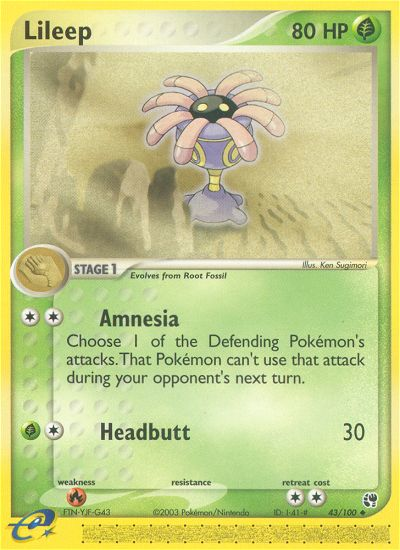 Lileep 43/100 Sandstorm