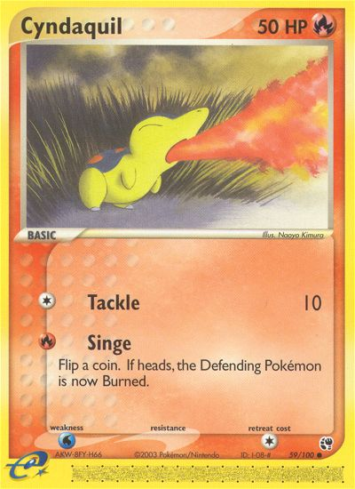 Cyndaquil 59/100 Sandstorm