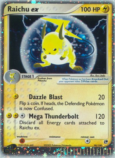 Raichu ex 98/100 Sandstorm