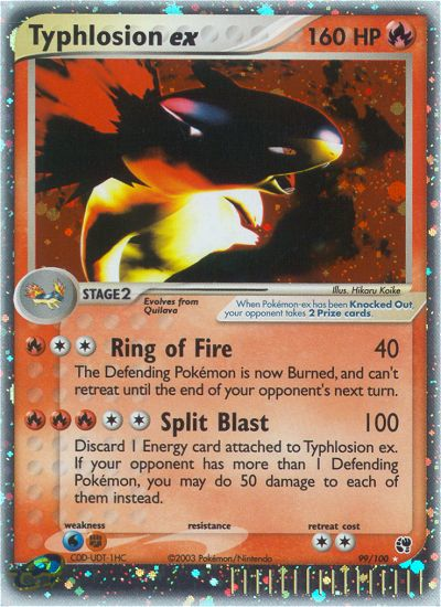 Typhlosion ex 99/100 Sandstorm