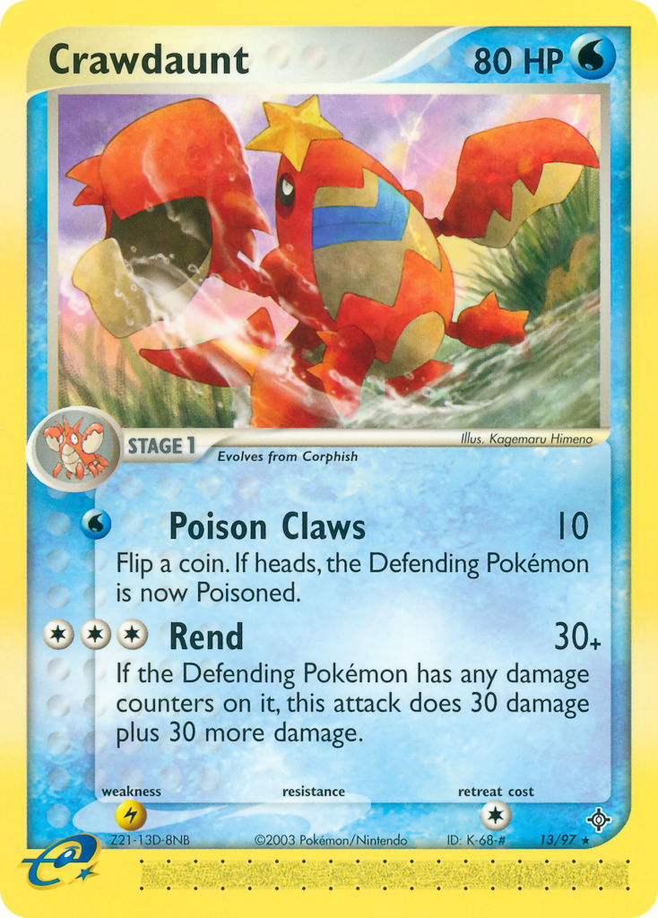 Crawdaunt 13/97 Dragon