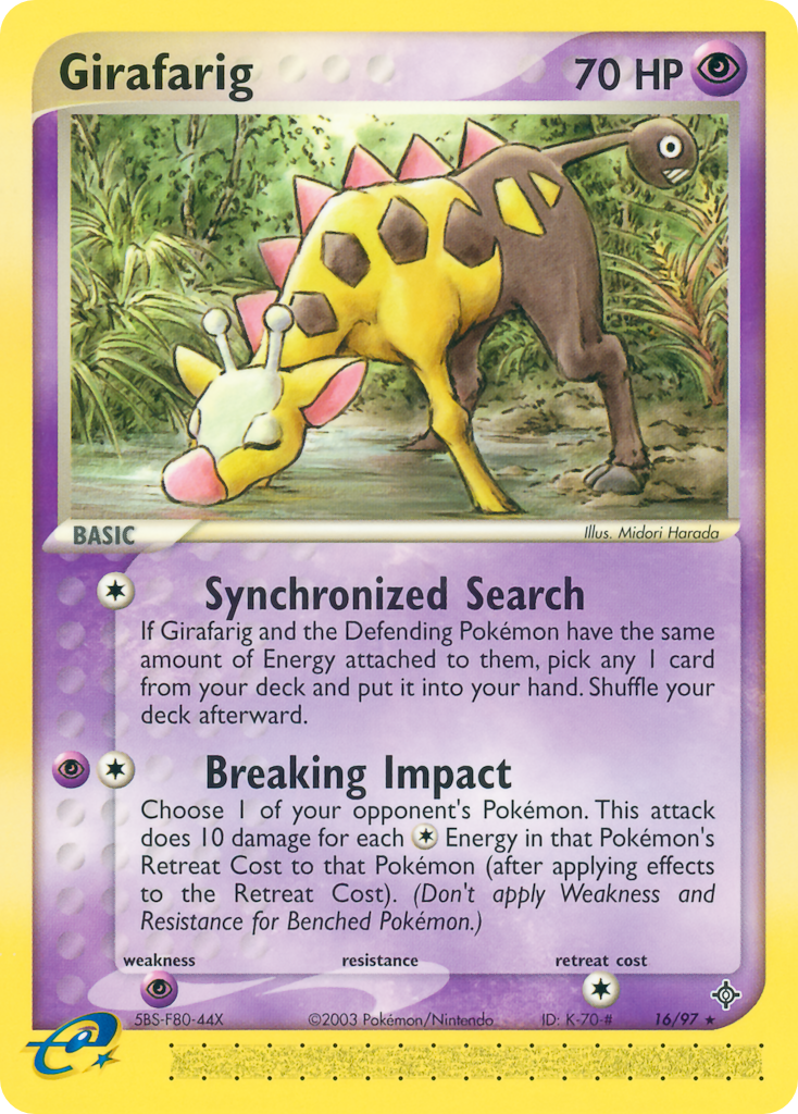 Girafarig 16/97 Dragon