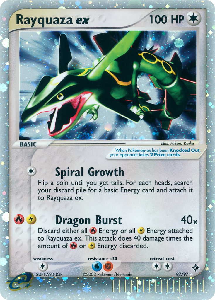Rayquaza ex 97/97 Dragon