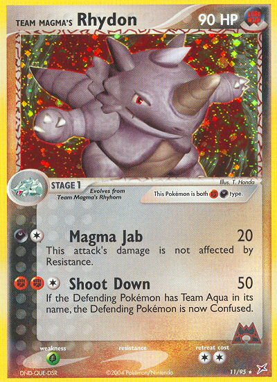 Team Magma's Rhydon 11/95 Team Magma vs Team Aqua