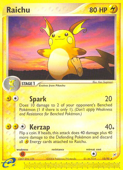 Raichu 13/95 Team Magma vs Team Aqua