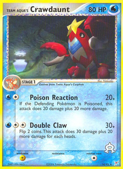 Team Aqua's Crawdaunt 14/95 Team Magma vs Team Aqua