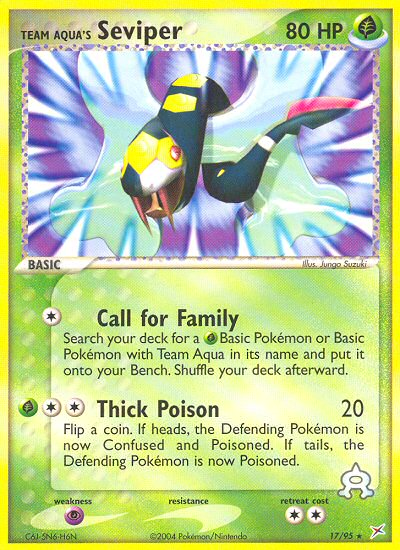 Team Aqua's Seviper 17/95 Team Magma vs Team Aqua