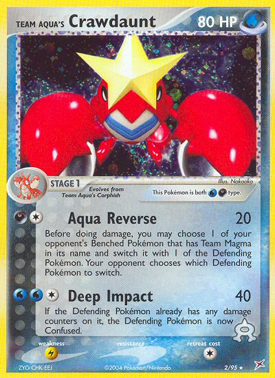 Team Aqua's Crawdaunt 2/95 Team Magma vs Team Aqua