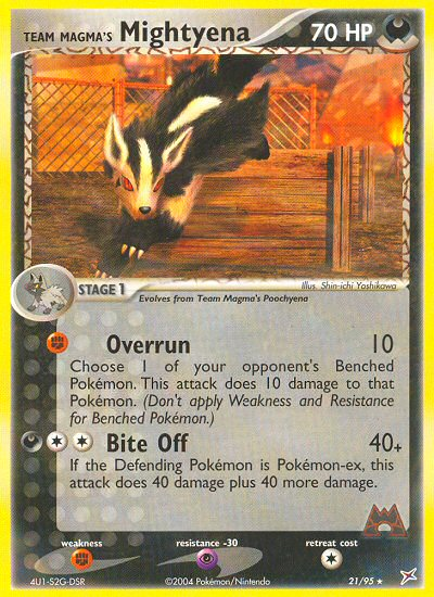 Team Magma's Mightyena 21/95 Team Magma vs Team Aqua