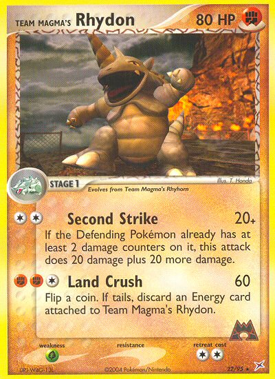 Team Magma's Rhydon 22/95 Team Magma vs Team Aqua