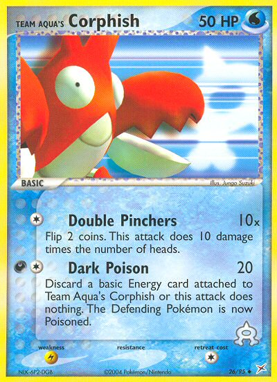 Team Aqua's Corphish 26/95 Team Magma vs Team Aqua