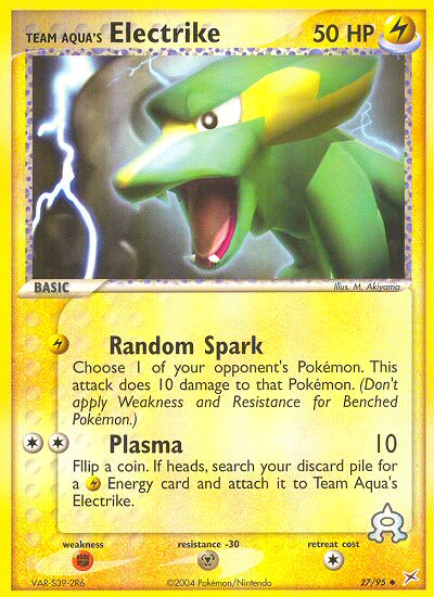 Team Aqua's Electrike 27/95 Team Magma vs Team Aqua