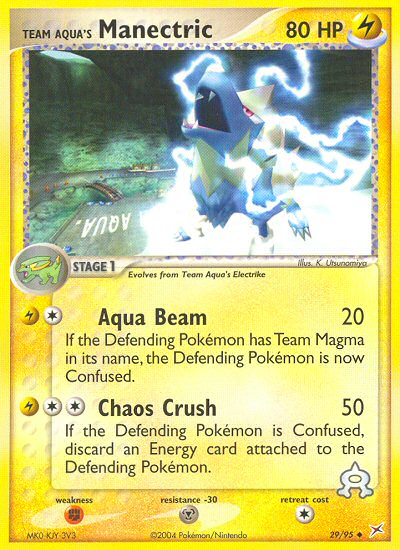 Team Aqua's Manectric 29/95 Team Magma vs Team Aqua