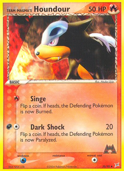 Team Magma's Houndour 35/95 Team Magma vs Team Aqua
