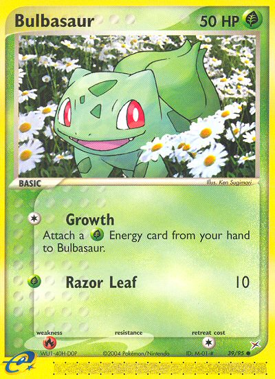 Bulbasaur 39/95 Team Magma vs Team Aqua