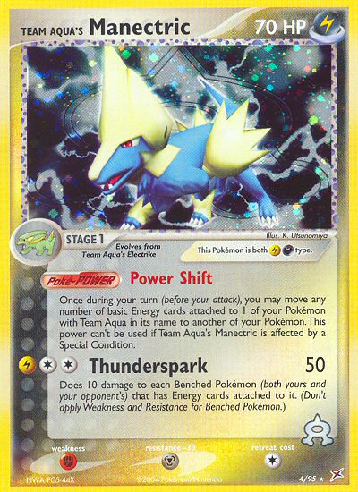 Team Aqua's Manectric 4/95 Team Magma vs Team Aqua