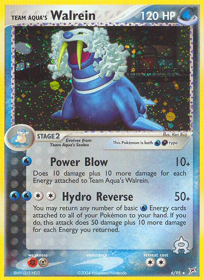Team Aqua's Walrein 6/95 Team Magma vs Team Aqua