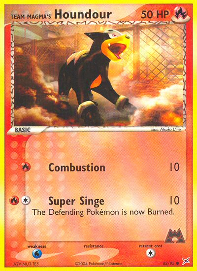 Team Magma's Houndour 62/95 Team Magma vs Team Aqua