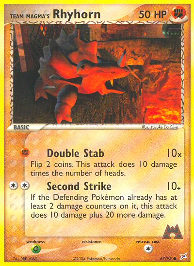 Team Magma's Rhyhorn 67/95 Team Magma vs Team Aqua