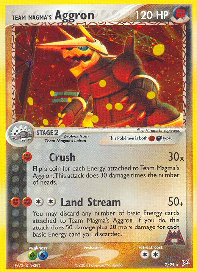 Team Magma's Aggron 7/95 Team Magma vs Team Aqua