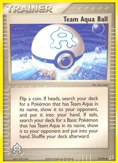 Team Aqua Ball 75/95 Team Magma vs Team Aqua