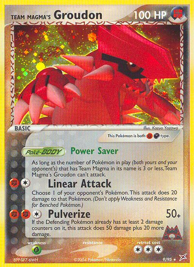 Team Magma's Groudon 9/95 Team Magma vs Team Aqua