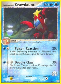 Team Aqua's Crawdaunt 14/95 Team Magma vs Team Aqua