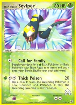 Team Aqua's Seviper 17/95 Team Magma vs Team Aqua