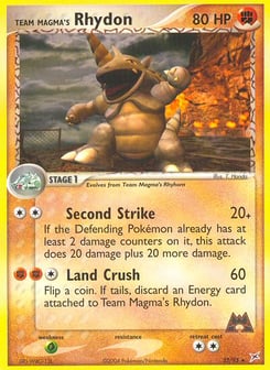 Team Magma's Rhydon 22/95 Team Magma vs Team Aqua