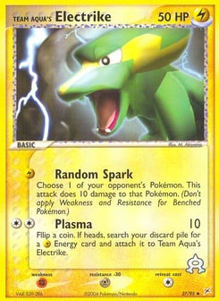 Team Aqua's Electrike 27/95 Team Magma vs Team Aqua