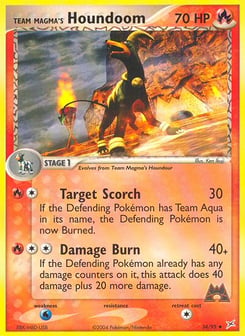 Team Magma's Houndoom 34/95 Team Magma vs Team Aqua