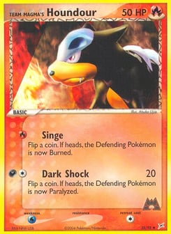 Team Magma's Houndour 35/95 Team Magma vs Team Aqua
