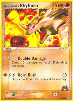 Team Magma's Rhyhorn 38/95 Team Magma vs Team Aqua