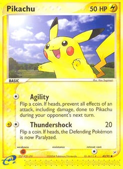 Pikachu 43/95 Team Magma vs Team Aqua