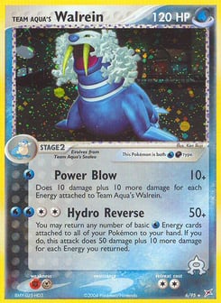 Team Aqua's Walrein 6/95 Team Magma vs Team Aqua