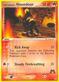 Team Magma's Houndour 63/95 Team Magma vs Team Aqua