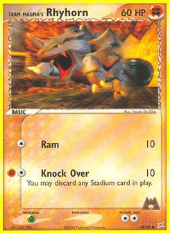 Team Magma's Rhyhorn 68/95 Team Magma vs Team Aqua