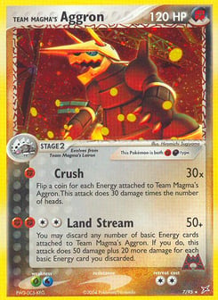 Team Magma's Aggron 7/95 Team Magma vs Team Aqua