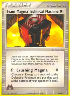 Team Magma Technical Machine 01 84/95 Team Magma vs Team Aqua