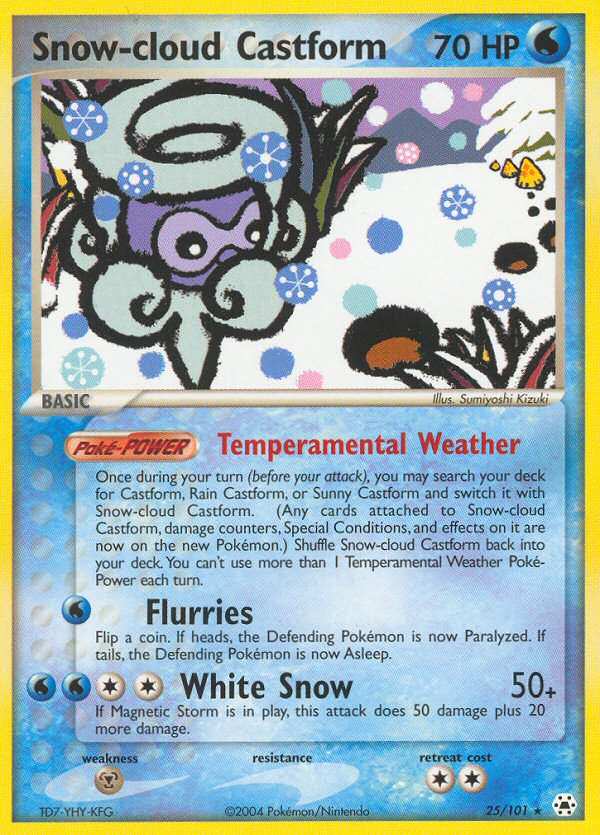 Snow-cloud Castform 25/101 Hidden Legends