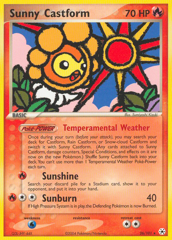Sunny Castform 26/101 Hidden Legends