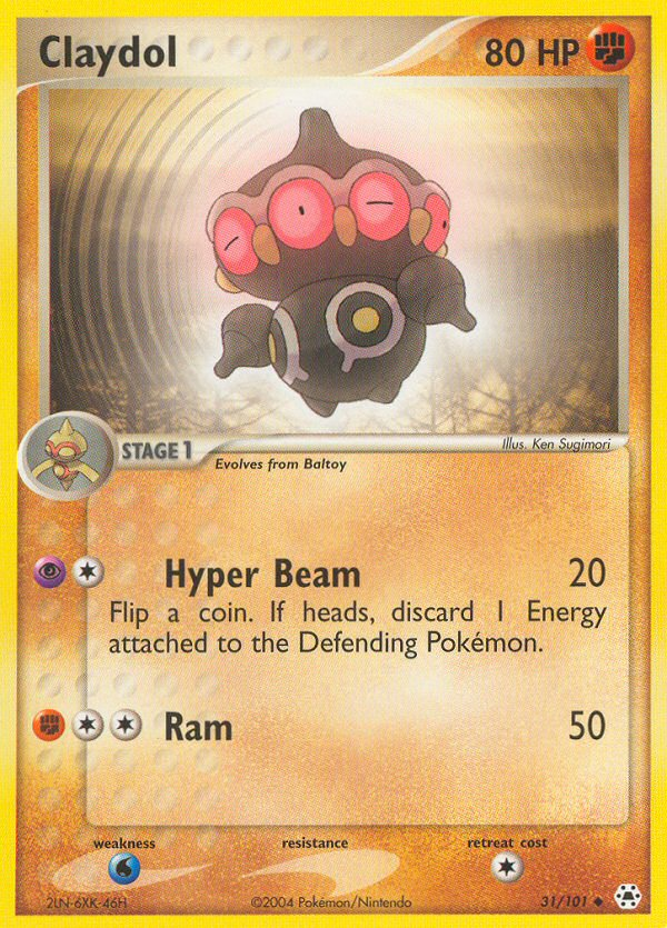Claydol 31/101 Hidden Legends