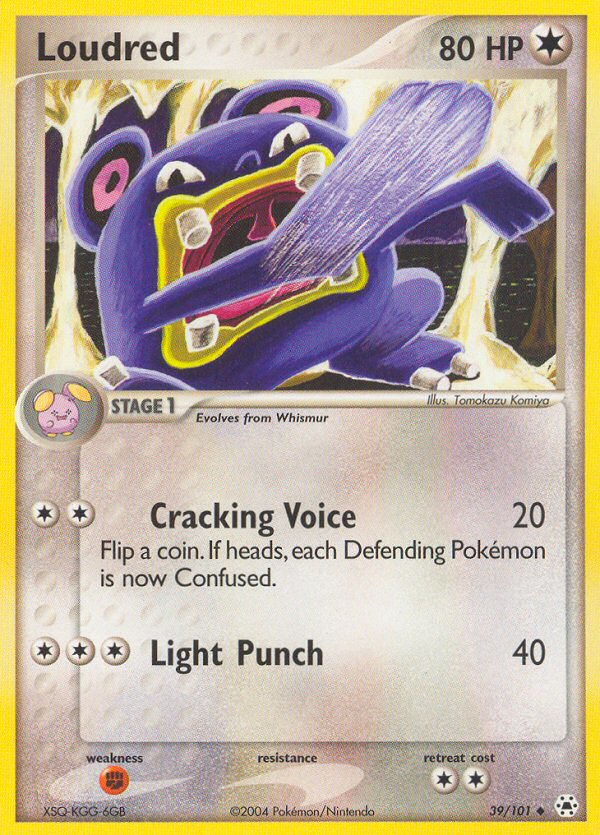 Loudred 39/101 Hidden Legends