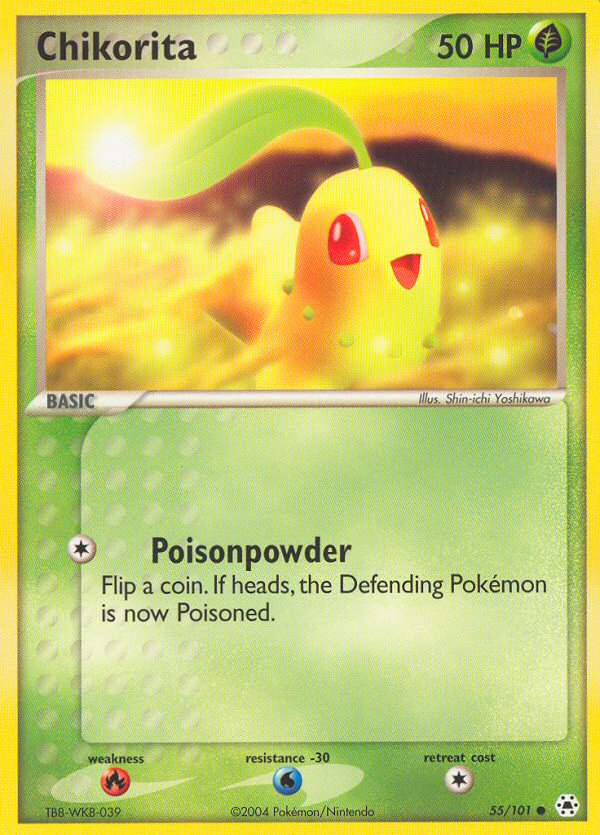 Chikorita 55/101 Hidden Legends
