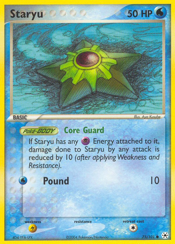 Staryu 75/101 Hidden Legends