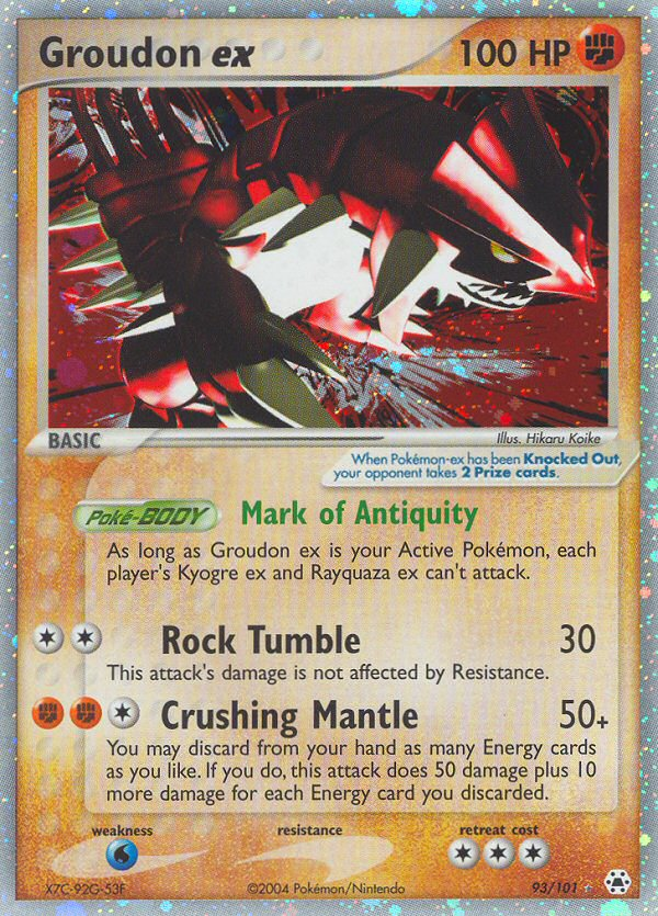 Groudon ex 93/101 Hidden Legends