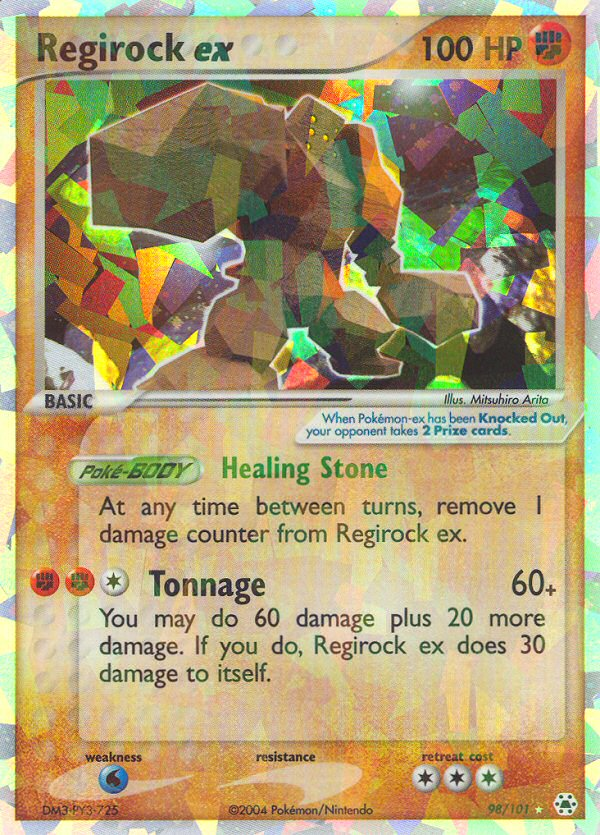 Regirock ex 98/101 Hidden Legends