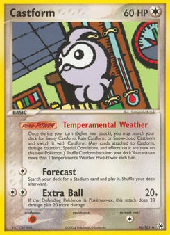 Castform 30/101 Hidden Legends